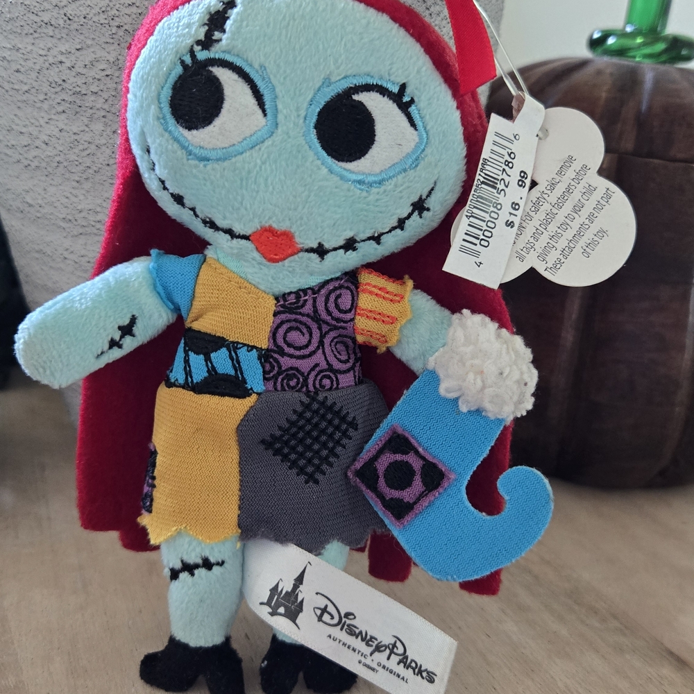 Disney Parks Sally Plush Doll - Blue, Red, Yellow